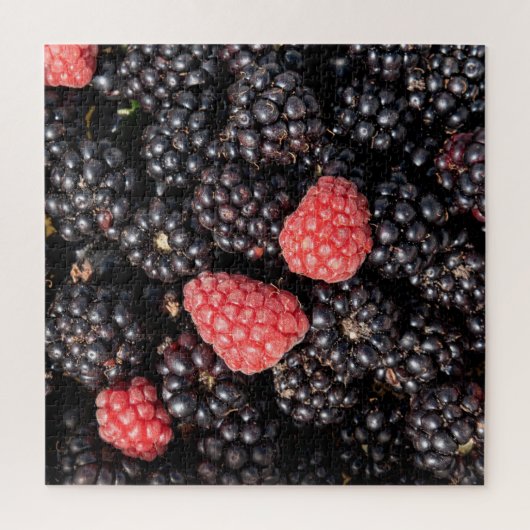 Brombeer- und Himbeerernte Puzzle (Vertikal)