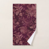 Brombeer-Wein-Muster  Badhandtuch Set (Handtuch)