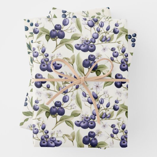 Brombeere Geschenkpapier Set (Beispiel)