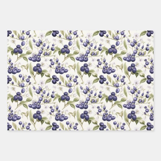 Brombeere Geschenkpapier Set (Vorderseite)