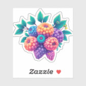 Brombeeren Aufkleber (Blatt)