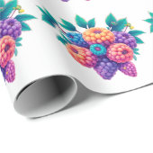 Brombeeren Geschenkpapier (Rolleneckpunkt)