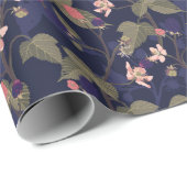 Brombeeren Muster Geschenkpapier (Rolleneckpunkt)