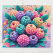 Brombeeren Schaumweinetikett (Einzelnes Label)