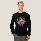 Brombeeren Tri-Blend Shirt (Volle Vorderseite)