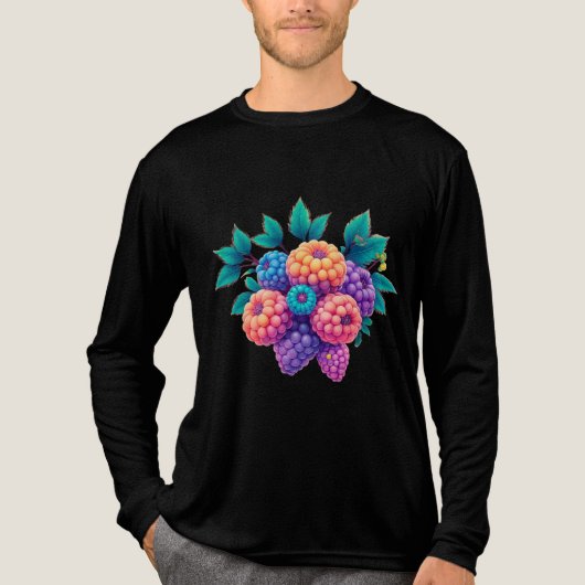 Brombeeren Tri-Blend Shirt (Vorderseite)