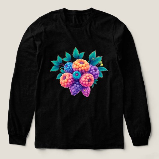 Brombeeren Tri-Blend Shirt (Design Vorderseite)