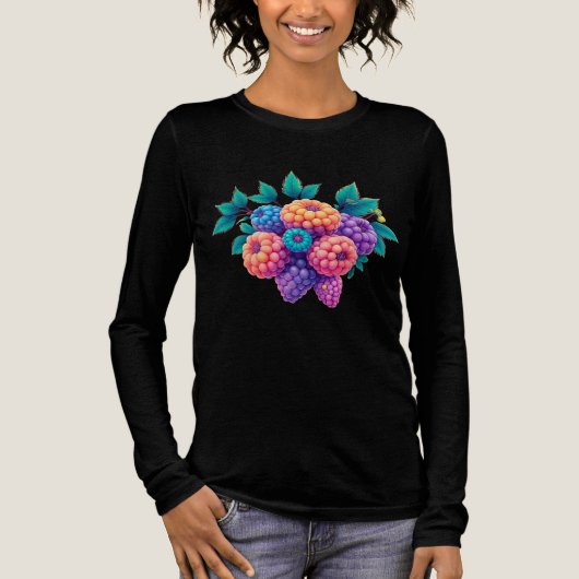 Brombeeren Tri-Blend Shirt (Vorderseite)