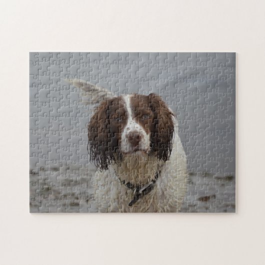 "Brombeerstrauch der Spaniel-" Laubsäge Puzzle (Horizontal)