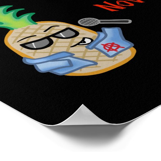 Bromelains (Fake Band Poster) Punk Ananas Poster (Ecke)