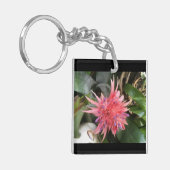 Bromeliad-Blume Schlüsselanhänger (Vorderseite links)