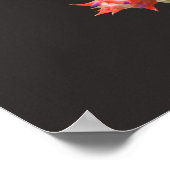 Bromeliad Blume und Stem Poster (Ecke)