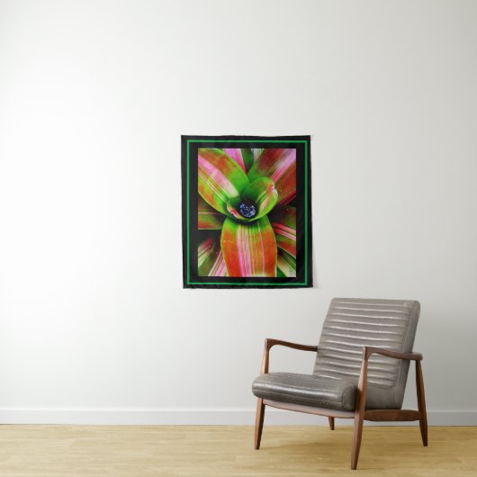 Bromeliad Herz Tapestry Wandteppich (Beispiel)
