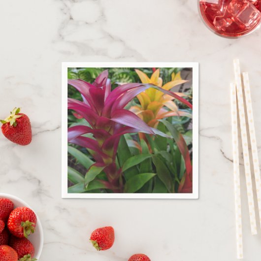 Bromeliad Paper Napkin Serviette (Beispiel)
