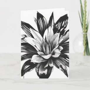 Bromelie - Aquarellblumen Karte