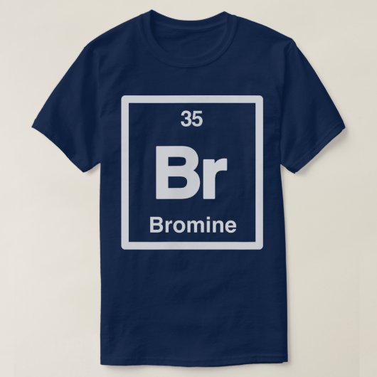 Bromine - Br - Periodischer Elementkatalog - Wisse T-Shirt (Design vorne)