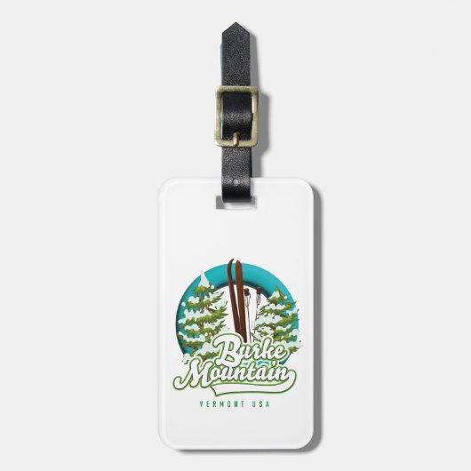 Bromley Mountain Peru Vermont US Ski Logo Gepäck Gepäckanhänger (Vorderseite vertikal)