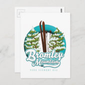 Bromley Mountain Peru Vermont US Ski Logo Postkarte (Vorne/Hinten)