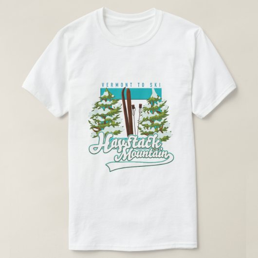 Bromley Mountain Peru Vermont US Ski Logo T - Shir T-Shirt (Design vorne)