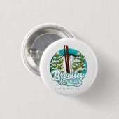 Bromley Mountain Peru Vermont US Ski Logo Trucker Button (Vorne & Hinten)