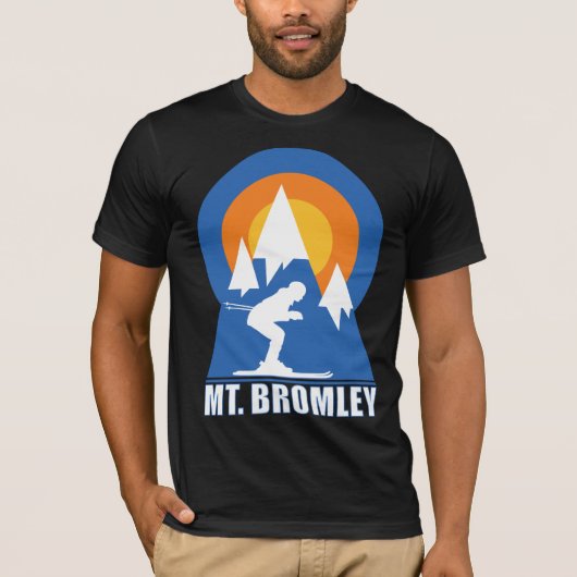 Bromley Mountain Ski Sunset T-Shirt (Vorderseite)