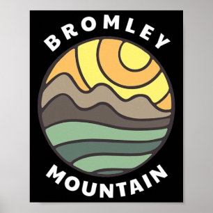 Bromley Mountain Vermont Berge Vt Urlaubsandenken Poster