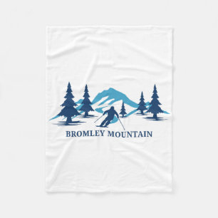 Bromley Mountain Vermont Skifahren Ski Snowboarden Fleecedecke