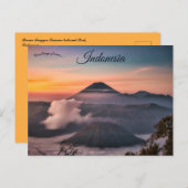Bromo Tengger Semeru Nationalpark Indonesien Postkarte (Vorne/Hinten)