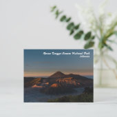 Bromo Tengger Semeru Nationalpark Postcard Postkarte (Stehend Vorderseite)
