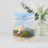 Bromo-Vulkan, Bromo Tengger Semeru N.P. Postkarte (Stehend Vorderseite)