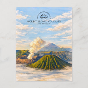 Bromo-Vulkan, Bromo Tengger Semeru N.P. Postkarte