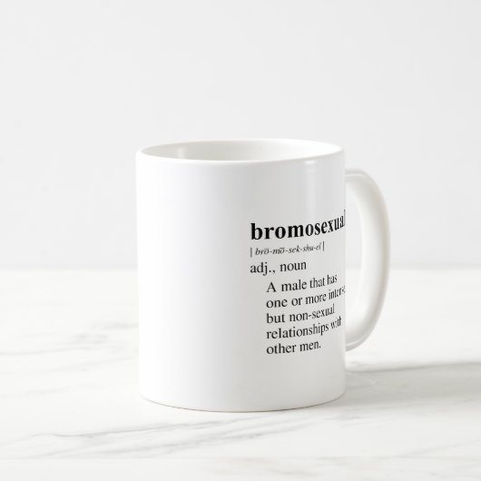 BROMOSEXUAL KAFFEETASSE (VorderseiteRechts)