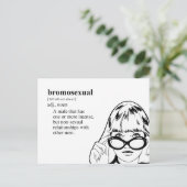 BROMOSEXUAL POSTKARTE (Stehend Vorderseite)
