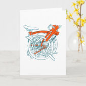 Brompton Bicycle Card Karte (Gelbe Blume)