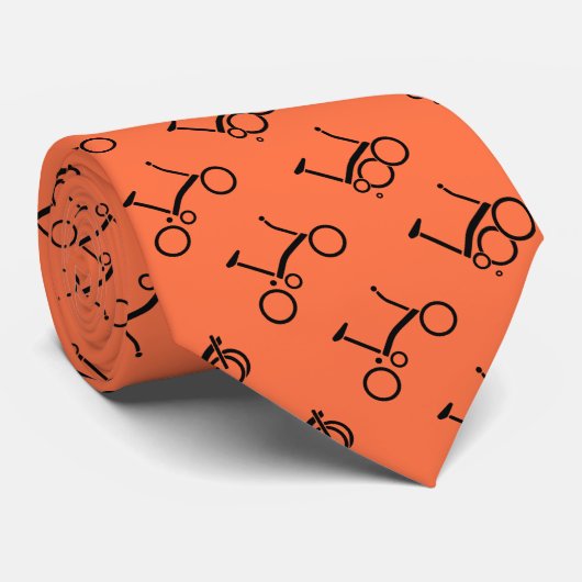 Brompton Bicycle Gemusterte Krawatte (Gerollt)