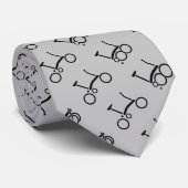 Brompton Bicycle Gemusterte Krawatte (Gerollt)