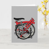 Brompton Bicycle Karte (Gelbe Blume)
