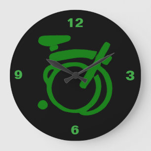 Brompton, das grüne Wanduhr läuft