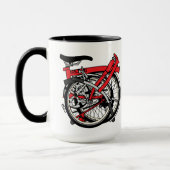 Brompton Fahrrad gefaltet Tasse (Links)