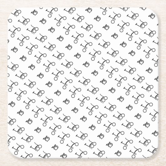 Brompton faltendes Fahrrad-Fahrrad Rechteckiger Pappuntersetzer (Vorderseite)