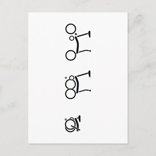 Brompton Folding Bike Bicycle Postkarte (Vorderseite)