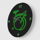 Brompton Racing green wall Clock Große Wanduhr (Winkel)