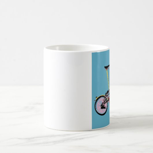 Brompton Seitenansicht BluePink Kaffeetasse (Mittel)