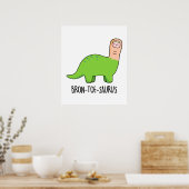 Bron-toe-saurus Funny Brontosaurus Dinosaurier Pun Poster (Küche)