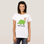 Bron-toe-saurus Funny Dinosaur Pun T-Shirt (Vorne ganz)