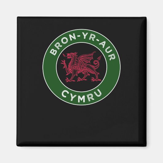 Bron-yr-aur Welsh Place Names Cymru 2 Sticker Magnet (Vorne)