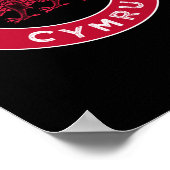 Bron-yr-aur Welsh Place Names Cymru Sticker Poster (Ecke)