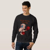 Bron zu starken Wurm-Boxer Boxhandschuhe Sweatshirt (Vorne ganz)