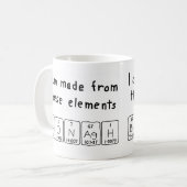 Bronagh Namen-Tasse periodischer Tabelle Kaffeetasse (Vorderseite Links)
