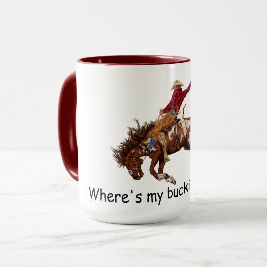 Bronc-Bukboy Tasse (Vorderseite Links)